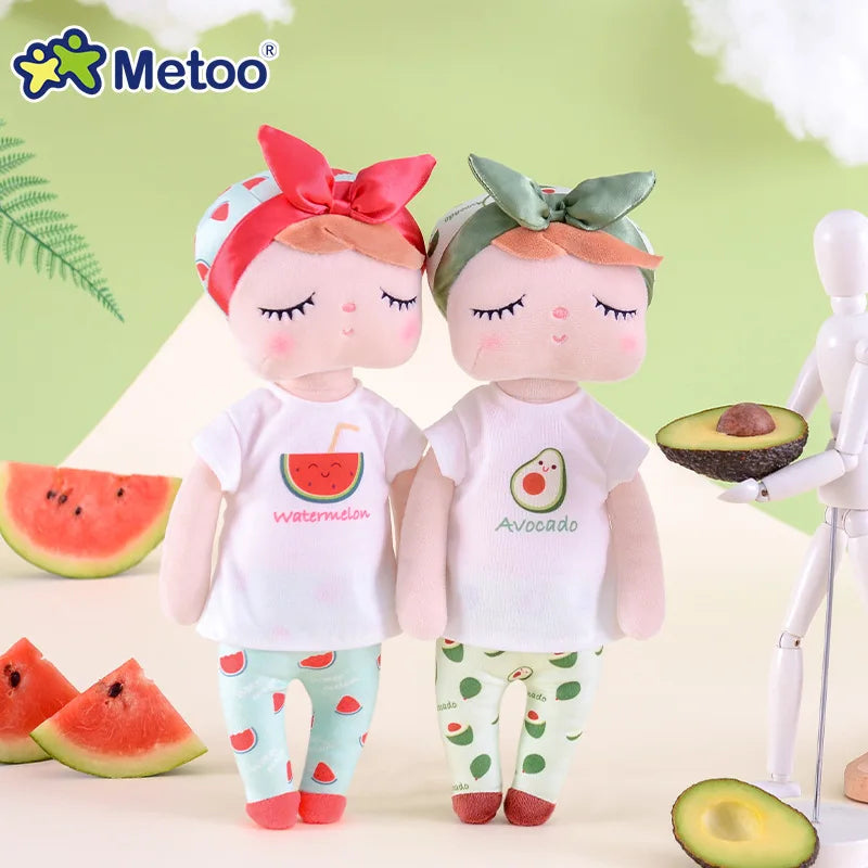 Metoo Fruit Angela Doll para meninas, brinquedos de pelúcia, melancia, fresco, fofo